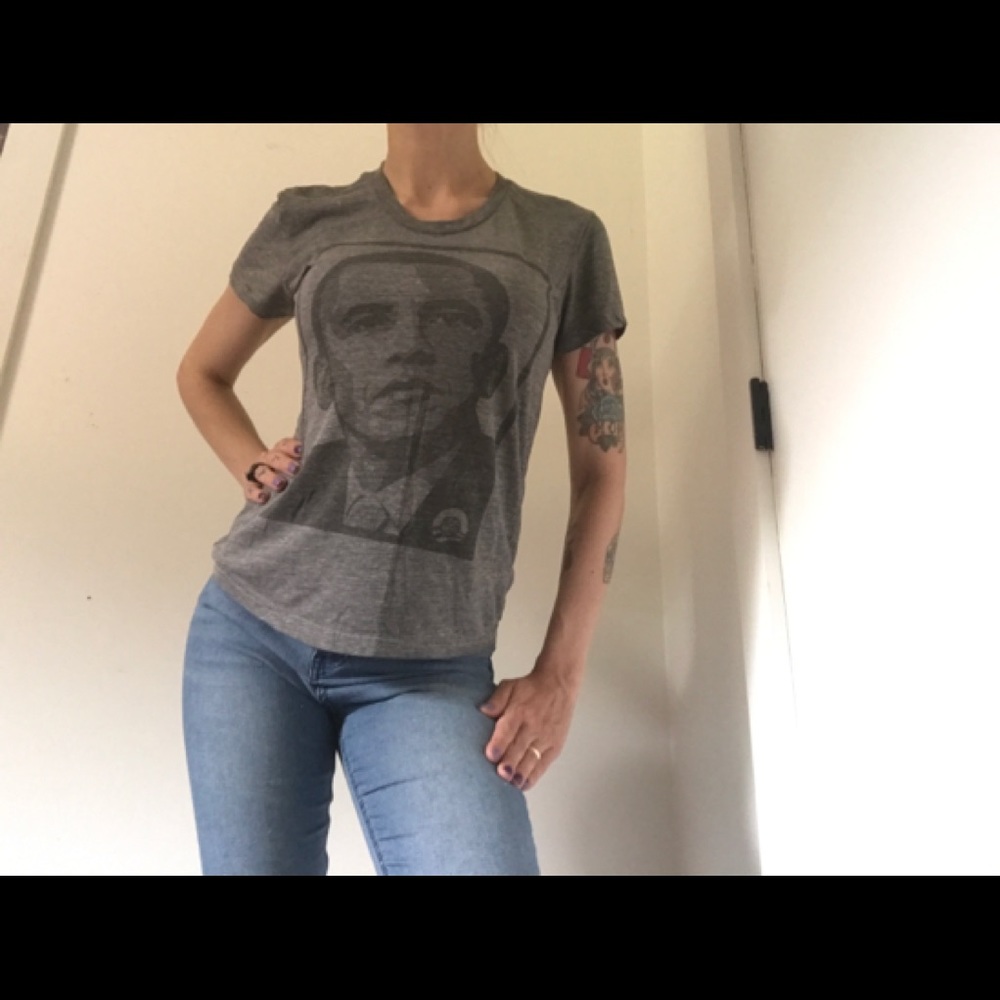 Obey RARE Obama Propaganda 2008 Shepard Fairey Tee